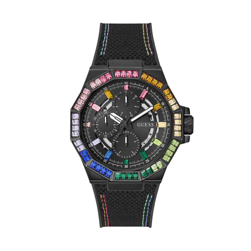 Часовник Guess GW0701G1 Черен цвят на ниска цена