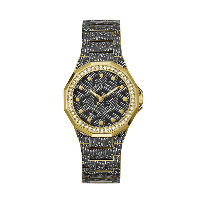 Часовник Guess Misfit GW0597L1 Черен цвят на ниска цена