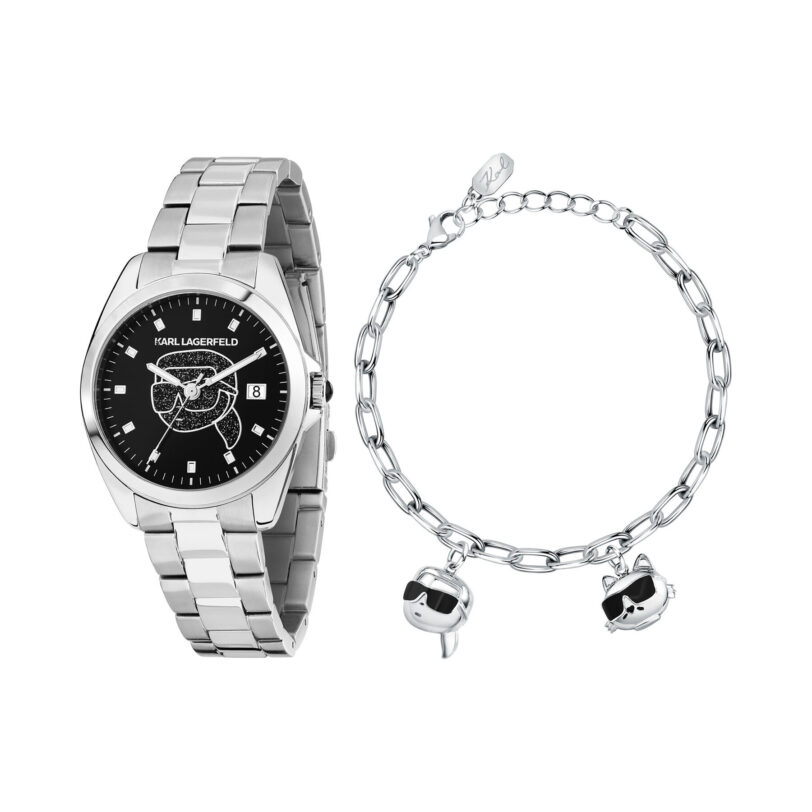 Часовник KARL LAGERFELD R0553101516 Сребрист цвят на ниска цена