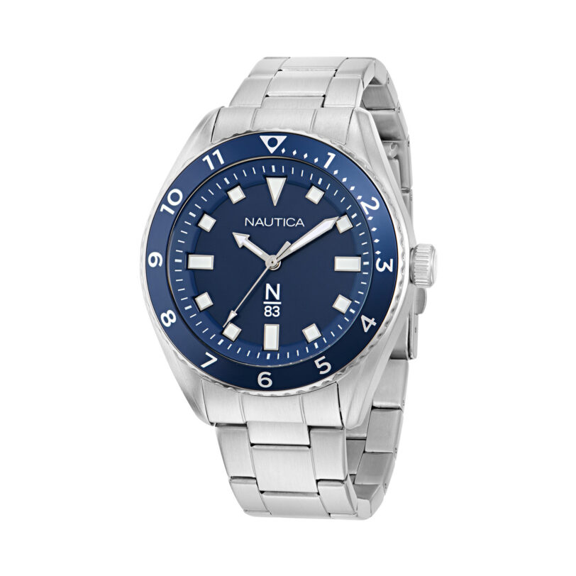 Часовник Nautica Finn World NAPFWF407 Сребрист цвят на ниска цена