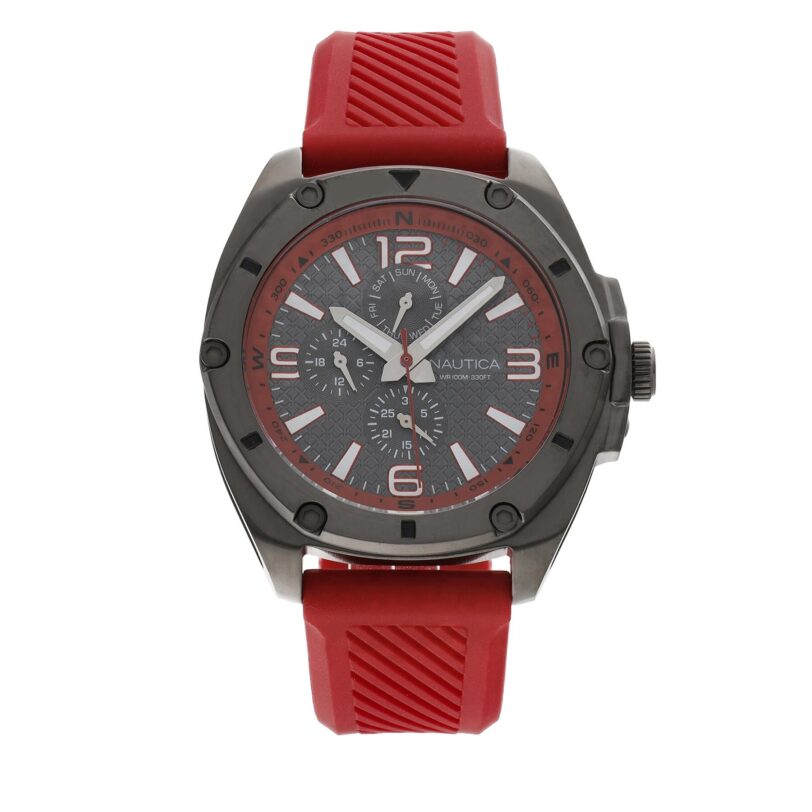 Часовник Nautica NAPTCS223 Червен цвят на ниска цена