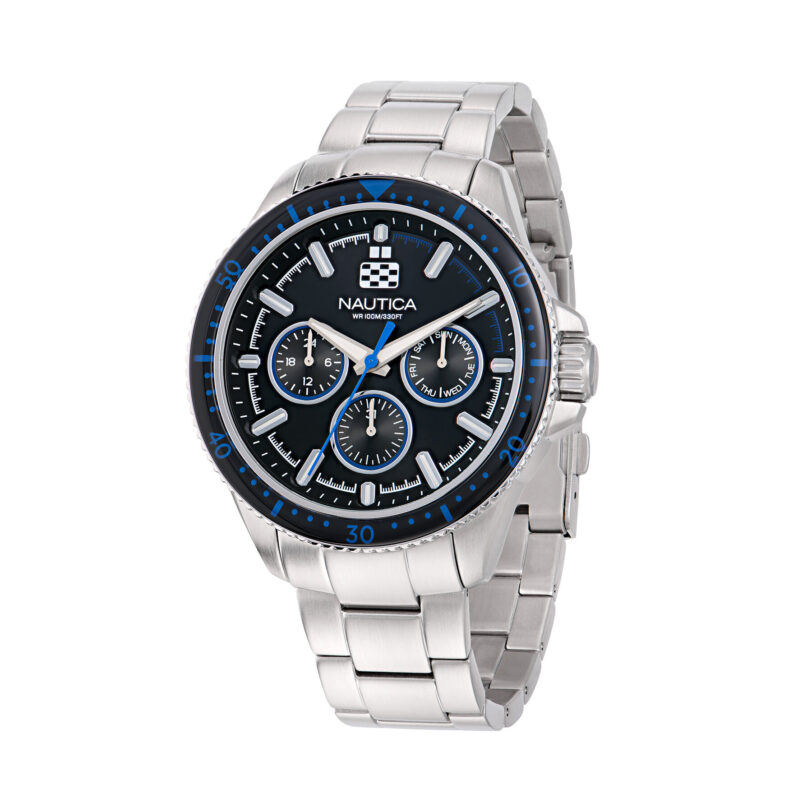 Часовник Nautica Nct Windrose NAPWRF407 Сребрист цвят на ниска цена