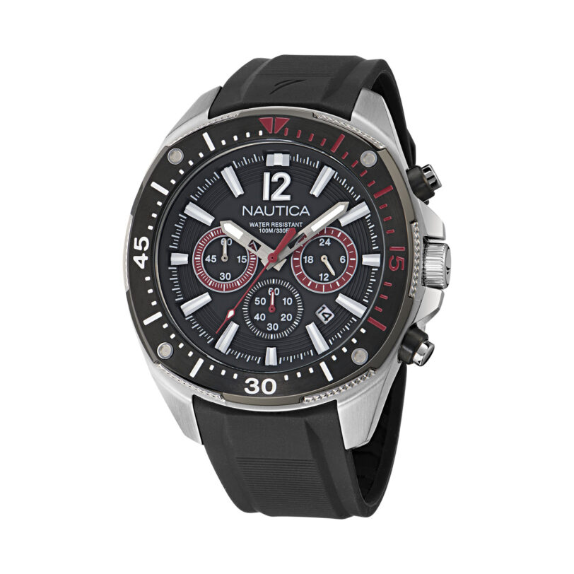 Часовник Nautica Sporty Chronograph NAPBSS501 Сребрист цвят на ниска цена