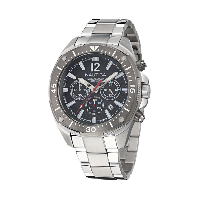 Часовник Nautica Sporty Chronograph NAPBSS505 Сребрист цвят на ниска цена