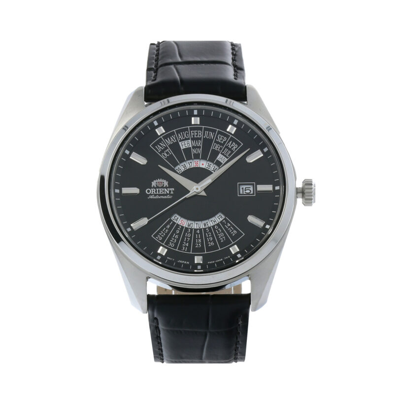 Часовник Orient Multi Year Calender RA-BA0006B10B Черен цвят на ниска цена