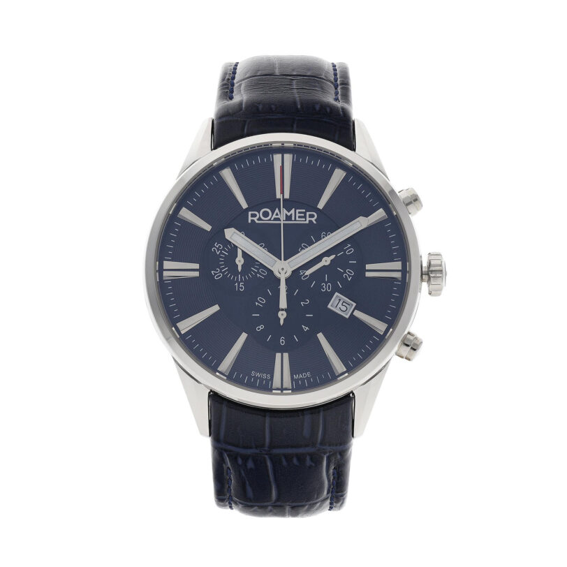 Часовник Roamer Superior Chrono 508837 41 40 05 Тъмносин цвят на ниска цена