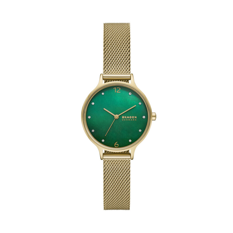 Часовник Skagen Anita Lille SKW3145 Зелен цвят на ниска цена
