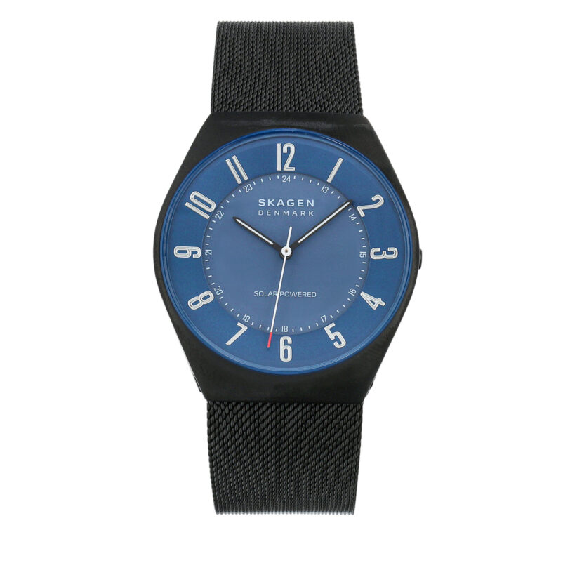 Часовник Skagen Grenen SKW6837 Черен цвят на ниска цена