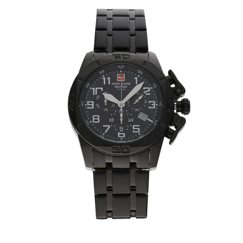 Часовник Swiss Alpine Military 7063.9177 Черен цвят на ниска цена