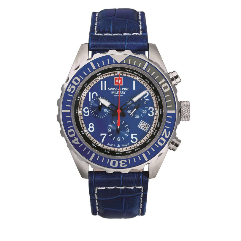 Часовник Swiss Alpine Military 7076.9535 Син цвят на ниска цена