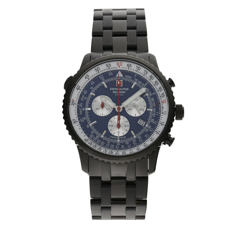 Часовник Swiss Alpine Military 7078.9175 Черен цвят на ниска цена
