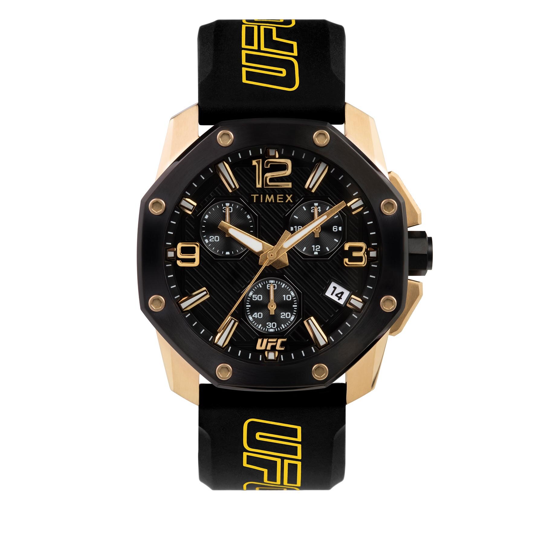Часовник Timex Icon Chronograph TW2V58500 Черен цвят на ниска цена