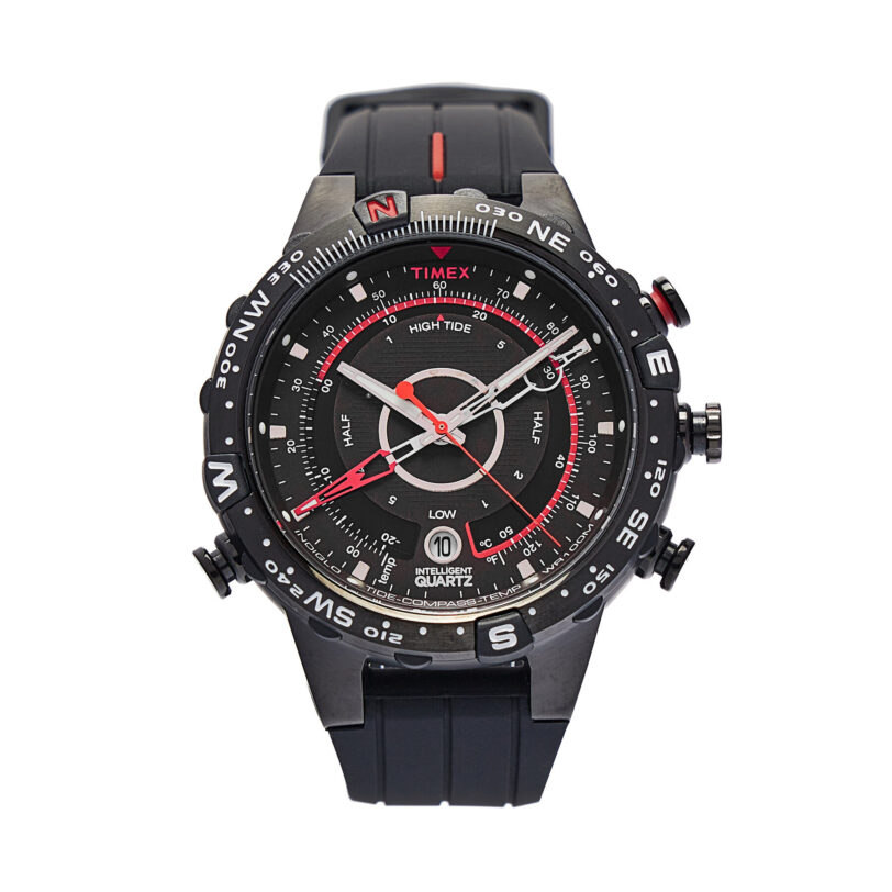 Часовник Timex Intelligent Quartz T2N720 Черен цвят на ниска цена