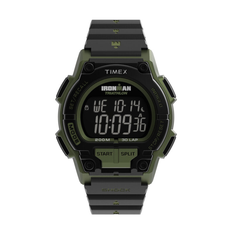 Часовник Timex Ironman Shock TW5M64900 Зелен цвят на ниска цена