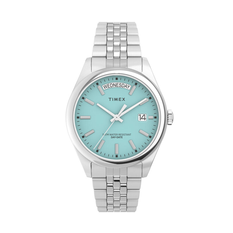 Часовник Timex Legacy Day and Date Tiffany TW2V68400 Сребрист цвят на ниска цена