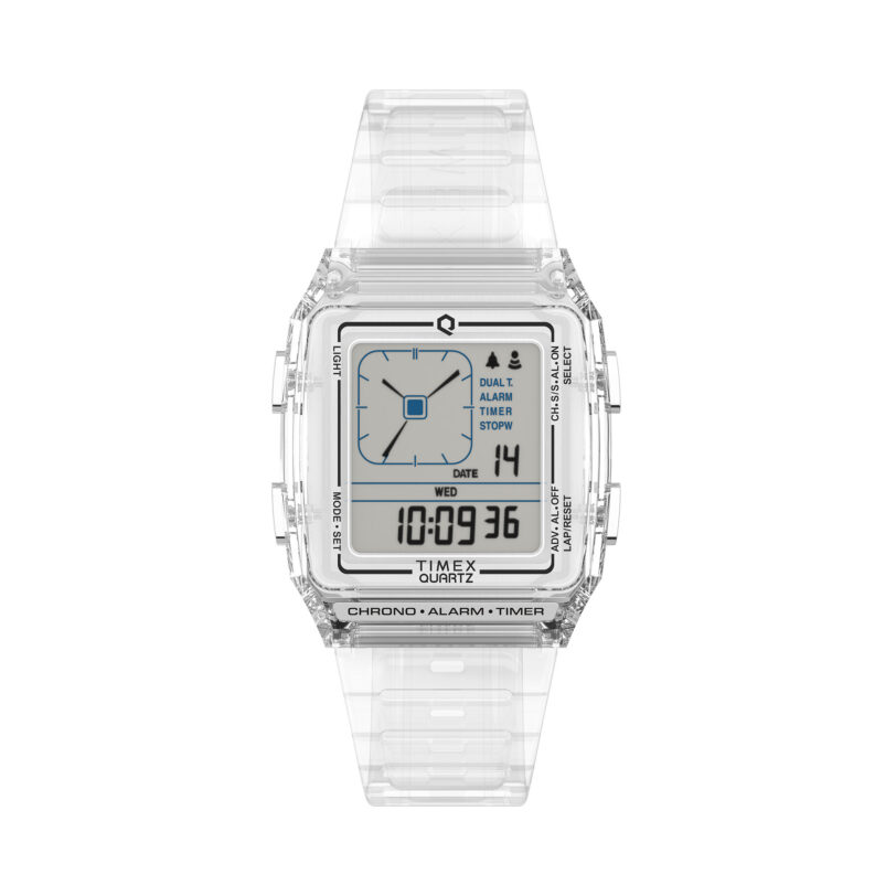 Часовник Timex Q LCA TW2W45200 Прозрачен цвят на ниска цена