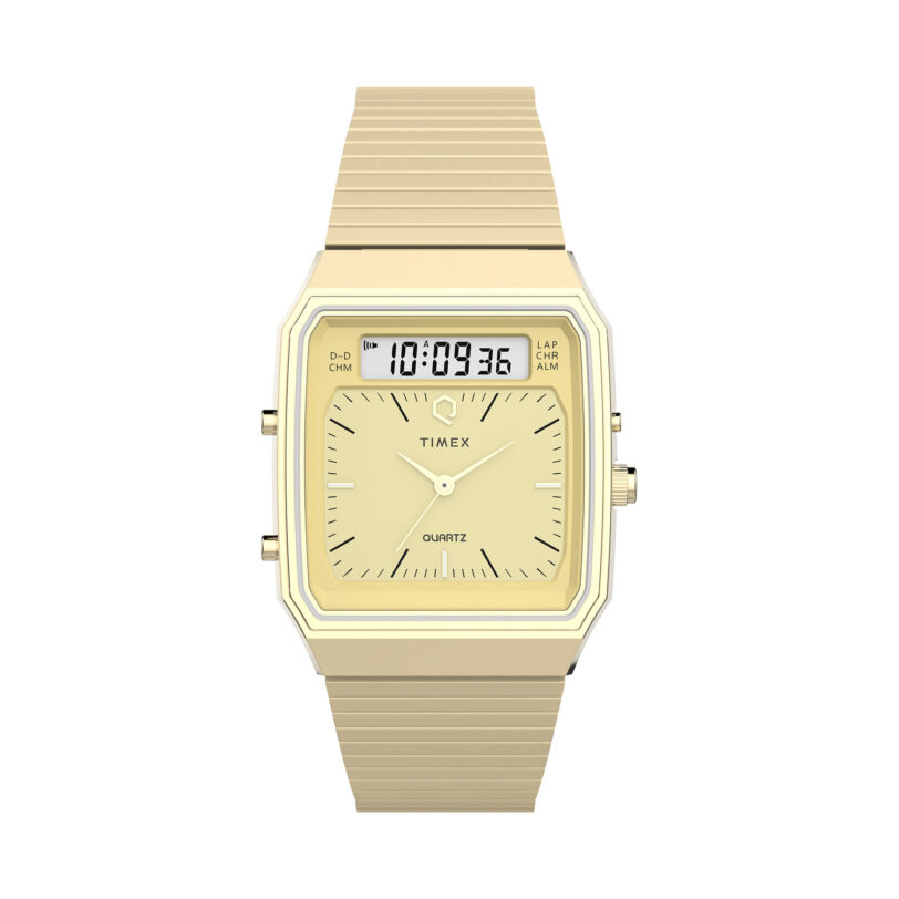 Часовник Timex Q Timex® 1982 Chronograph TW2Y06000 Златист цвят на ниска цена