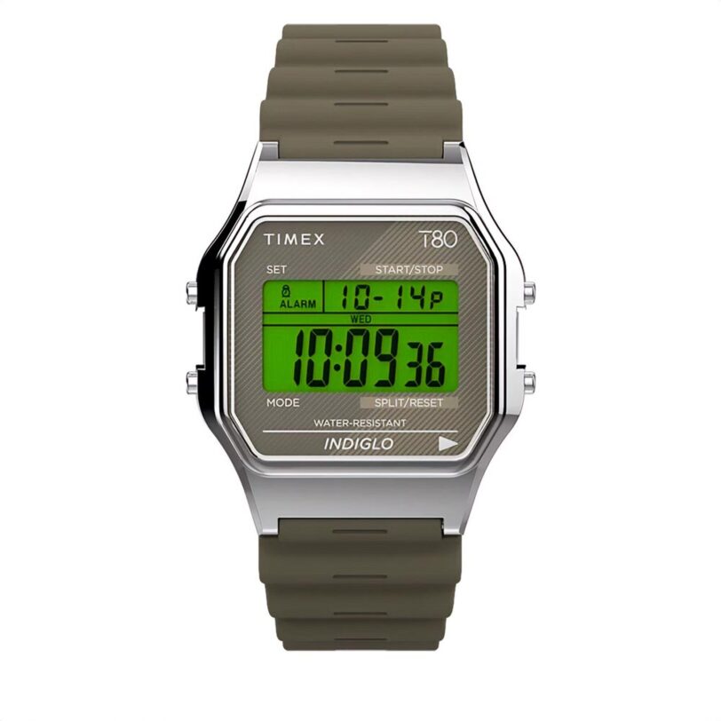 Часовник Timex T80 TW2V41100 Каки цвят на ниска цена