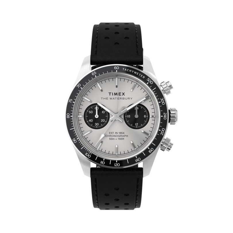 Часовник Timex Waterbury Heritage TW2Y19300 Черен цвят на ниска цена
