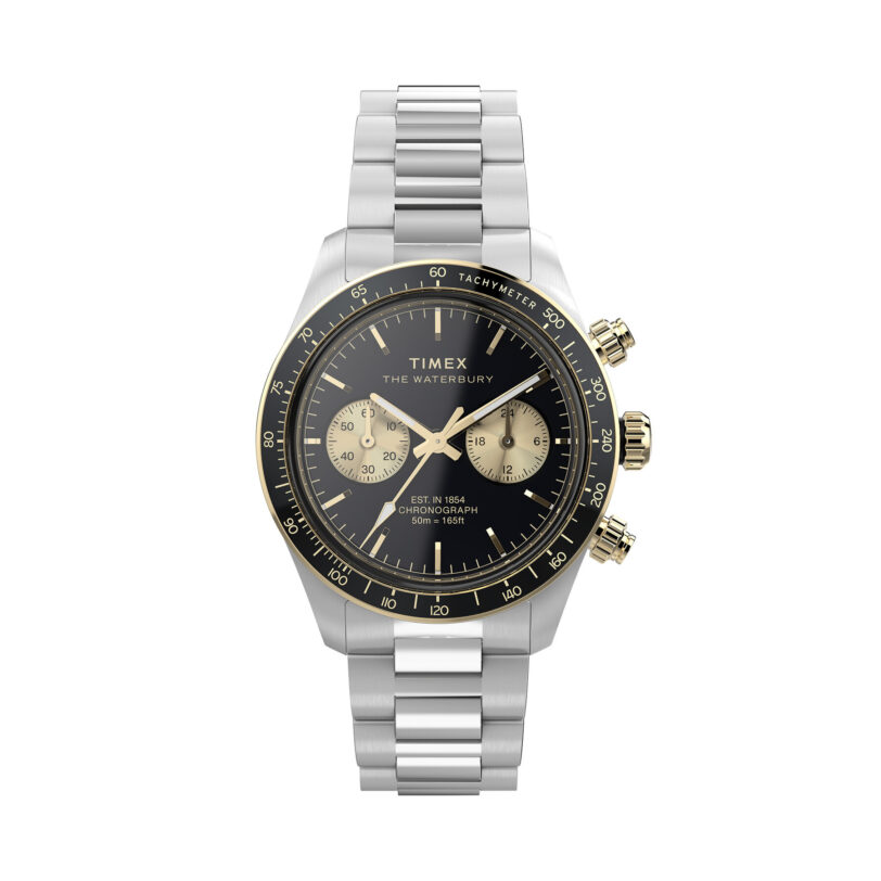 Часовник Timex Waterbury Heritage TW2Y24000 Черен цвят на ниска цена