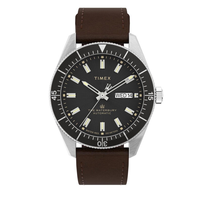 Часовник Timex Waterbury TW2V24800 Кафяв цвят на ниска цена