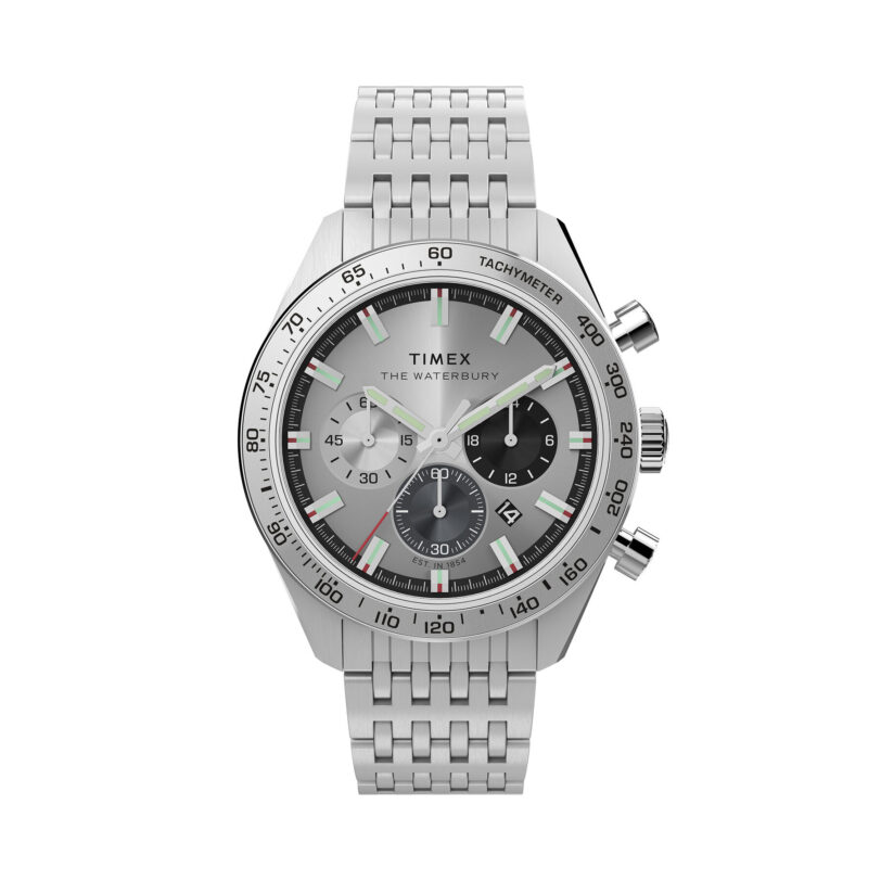 Часовник Timex Waterbury TW2Y18700 Сребрист цвят на ниска цена