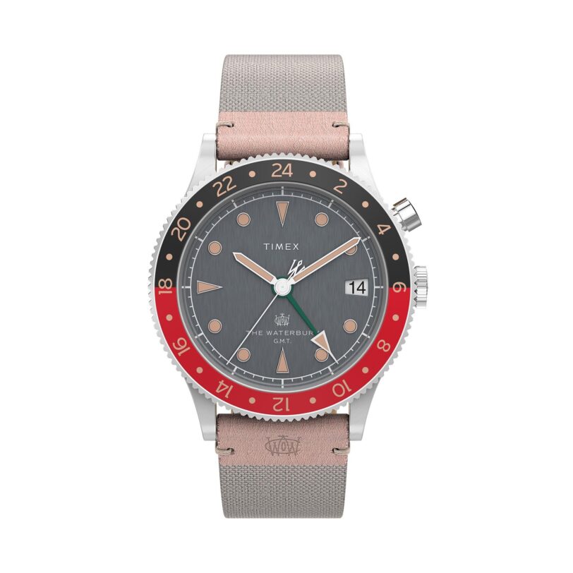 Часовник Timex Waterbury Traditional GMT TW2V74100 Сив цвят на ниска цена