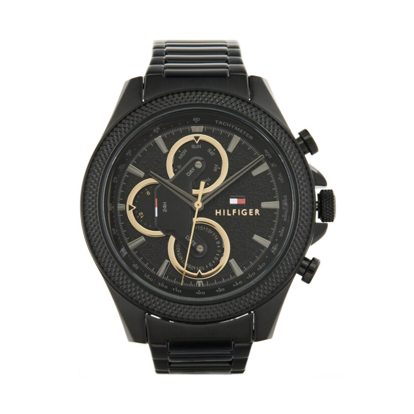 Часовник Tommy Hilfiger 1792081 Черен цвят на ниска цена
