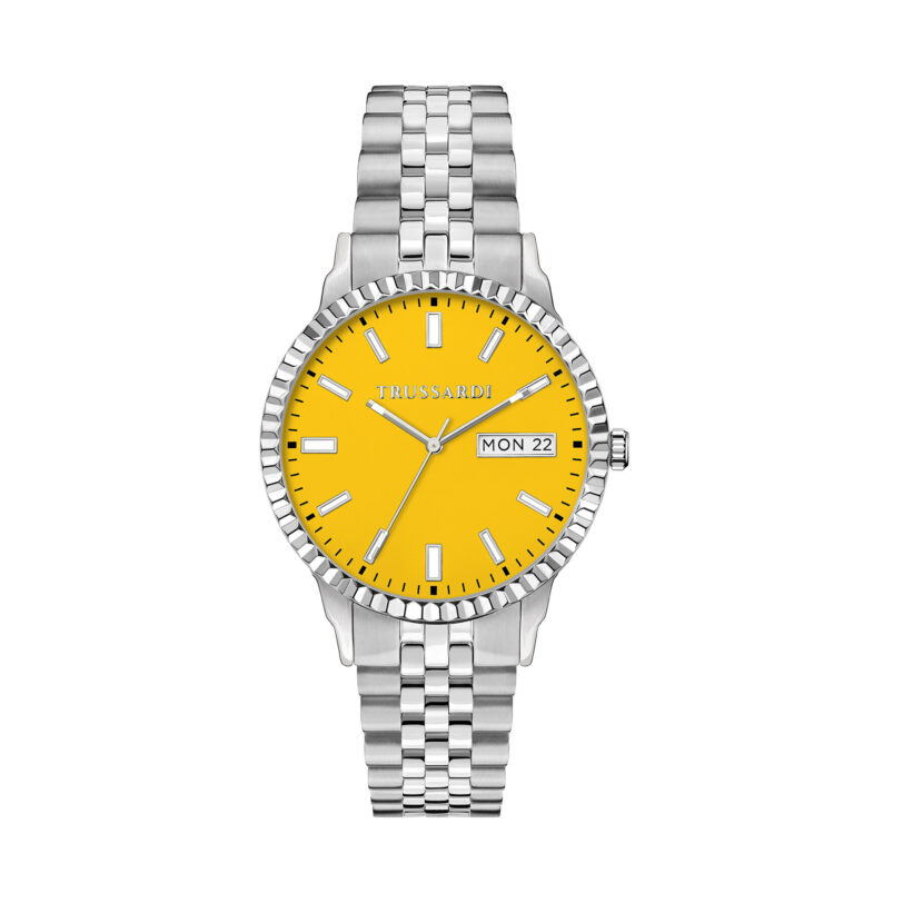 Часовник Trussardi R2453141013 Жълт цвят на ниска цена