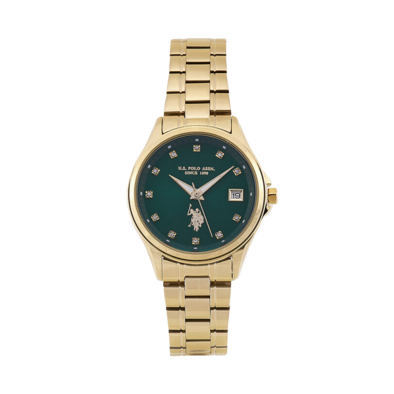 Часовник U.S. Polo Assn. Louise USP8342GR Златист цвят на ниска цена