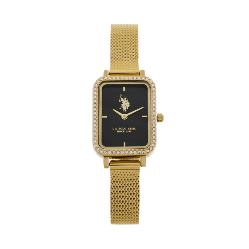 Часовник U.S. Polo Assn. Odette USP8390BK Златист цвят на ниска цена