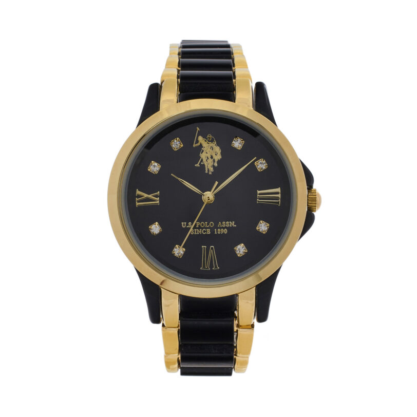 Часовник U.S. Polo Assn. Selena USP8383BK Черен цвят на ниска цена