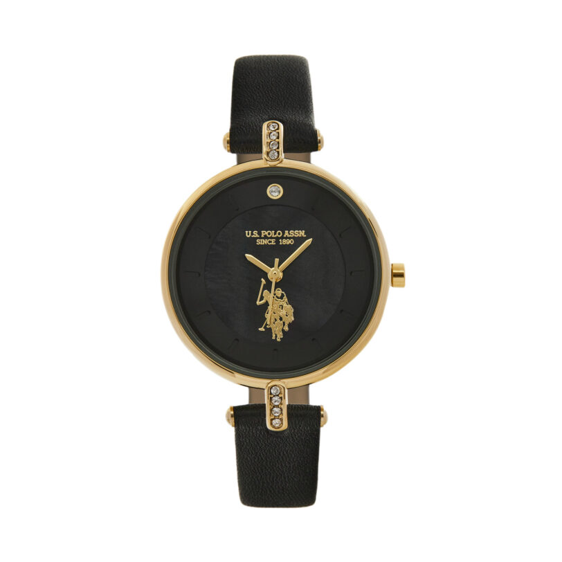 Часовник U.S. Polo Assn. USP8364BK Черен цвят на ниска цена