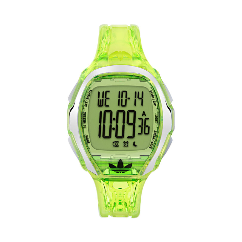 Часовник adidas Athletics One AOFH25005 Зелен цвят на ниска цена