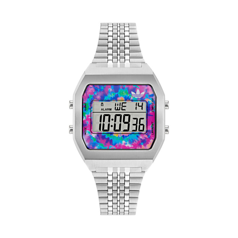 Часовник adidas Digital Two AOST24557 Сребрист цвят на ниска цена
