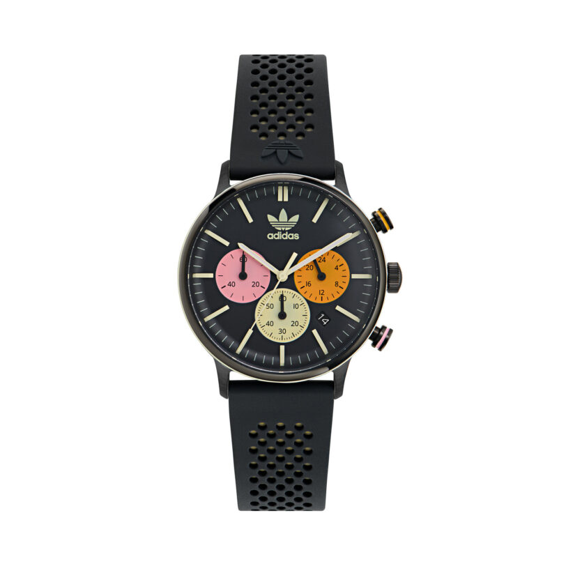 Часовник adidas Originals Code One Chrono AOSY24084 Черен цвят на ниска цена