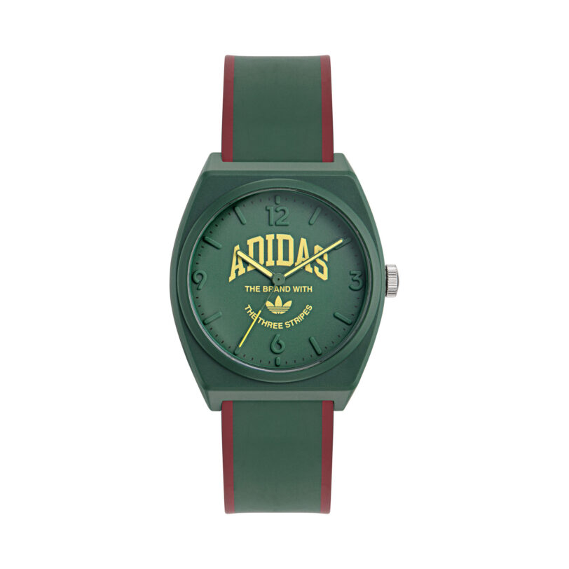 Часовник adidas Originals Project Two Grfx AOST24073 Зелен цвят на ниска цена