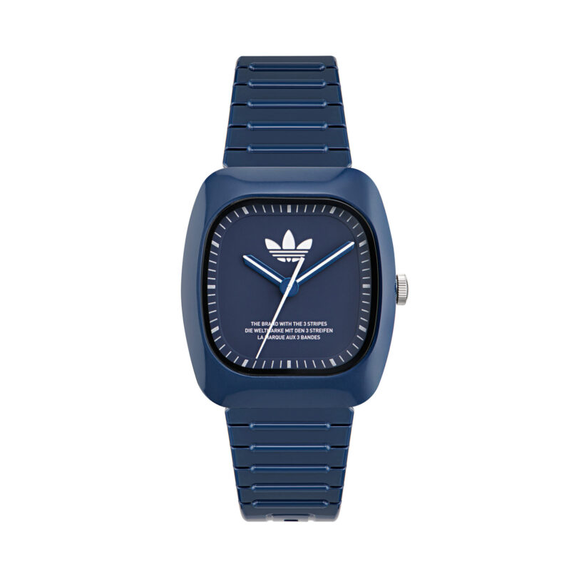 Часовник adidas Originals Retro Wave One AOSY24029 Син цвят на ниска цена