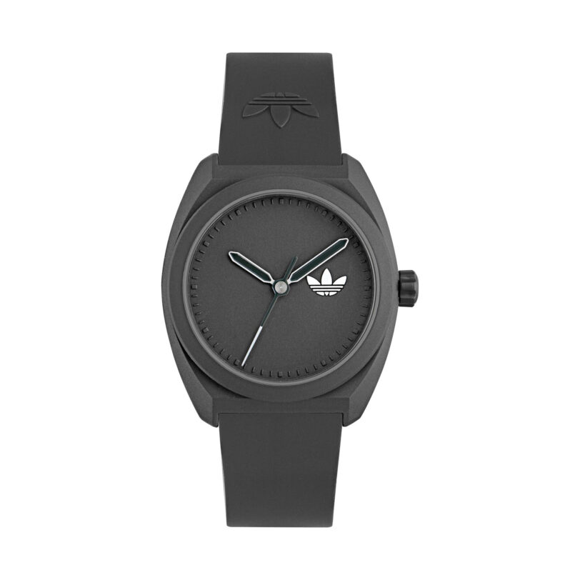 Часовник adidas Project Three AOST24547 Черен цвят на ниска цена