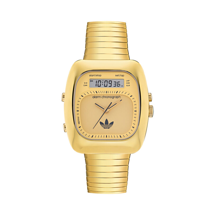 Часовник adidas Retro Wave Three Chronograph AOSY25014 Златист цвят на ниска цена