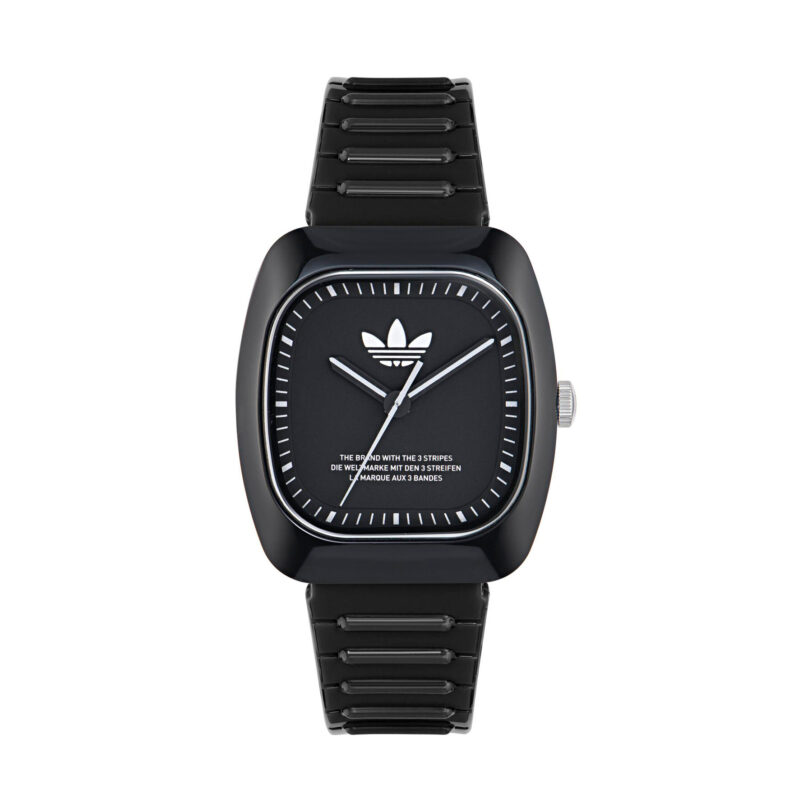 Часовник adidas Retro Wave Two AOSY24531 Черен цвят на ниска цена