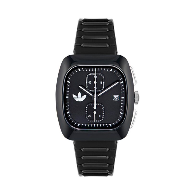 Часовник adidas Retro Wave Two Chrono AOSY24533 Черен цвят на ниска цена