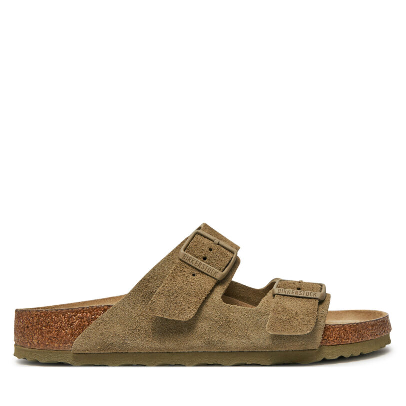 Чехли Birkenstock Arizona 1019045 Каки цвят на ниска цена