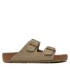 Чехли Birkenstock Arizona Birko-Flor 1027704 Каки цвят на ниска цена