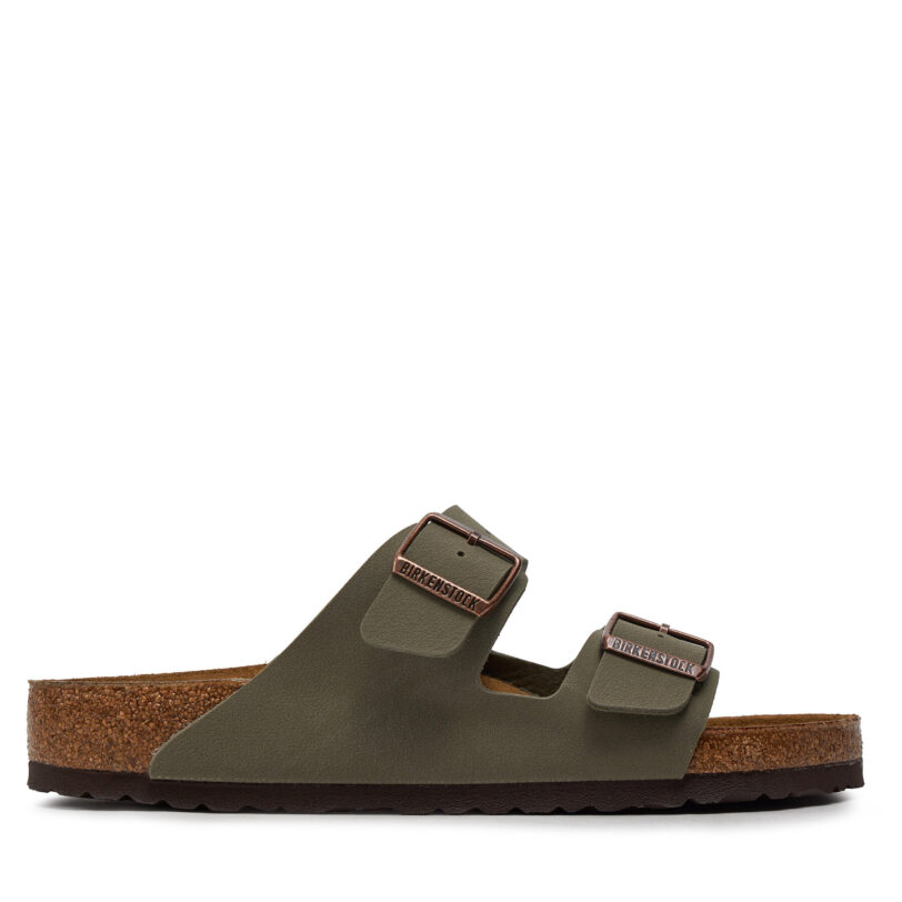 Чехли Birkenstock Arizona Birko-Flor nubuk 0151211 Сив цвят на ниска цена