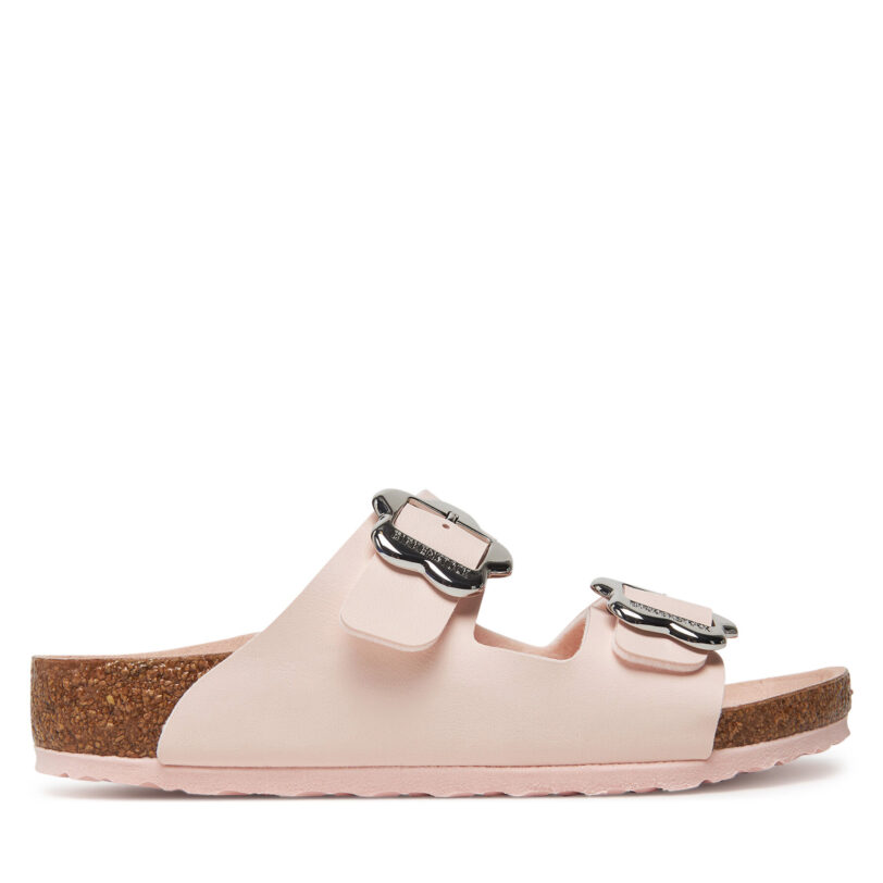 Чехли Birkenstock Arizona Flower Buckle Kids 1029490 S Розов цвят на ниска цена