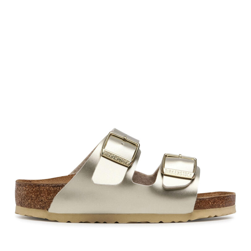 Чехли Birkenstock Arizona Kids 1014841 Златист цвят на ниска цена