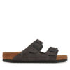 Чехли Birkenstock Arizona zamsz 1028603 Сив цвят на ниска цена