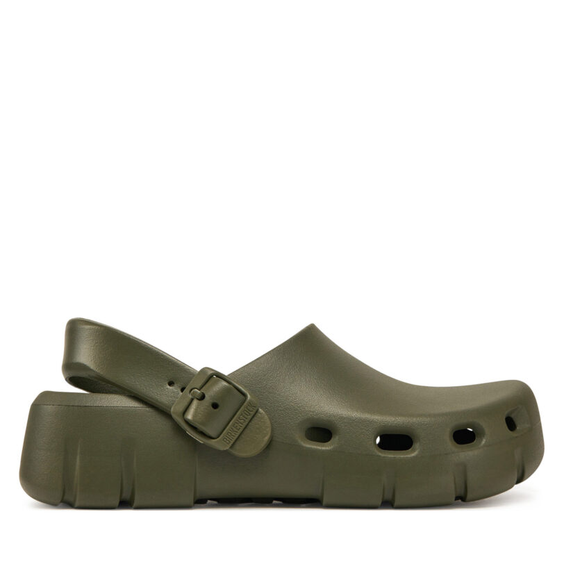 Чехли Birkenstock Birki-Flow EVA 1028741 Каки цвят на ниска цена