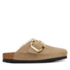 Чехли Birkenstock Boston Big Buckle Shearling 1030444 Кафяв цвят на ниска цена